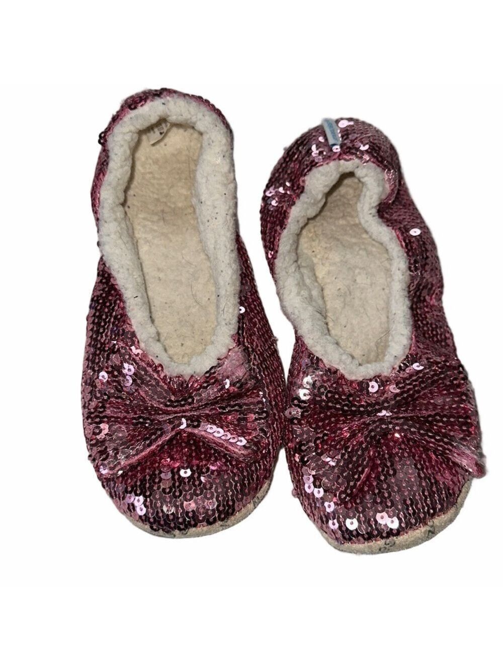 Pink Sequins Slippers Size 5-7